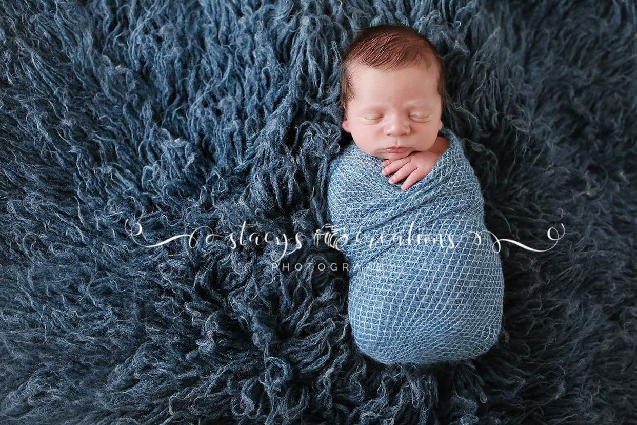 Aqua Knit Newborn Wrap