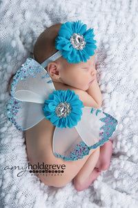 Turquoise Butterfly Wing Set