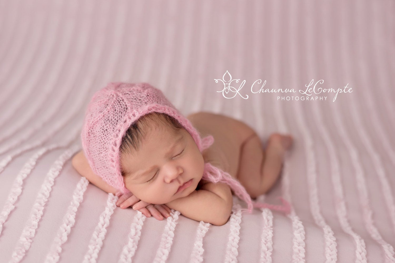 Baby Pink Newborn Bonnet