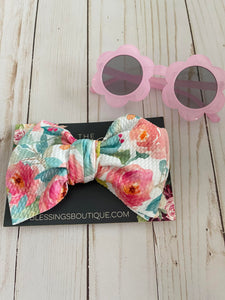 Baby/Toddler Flower Sunglass & Headband Set