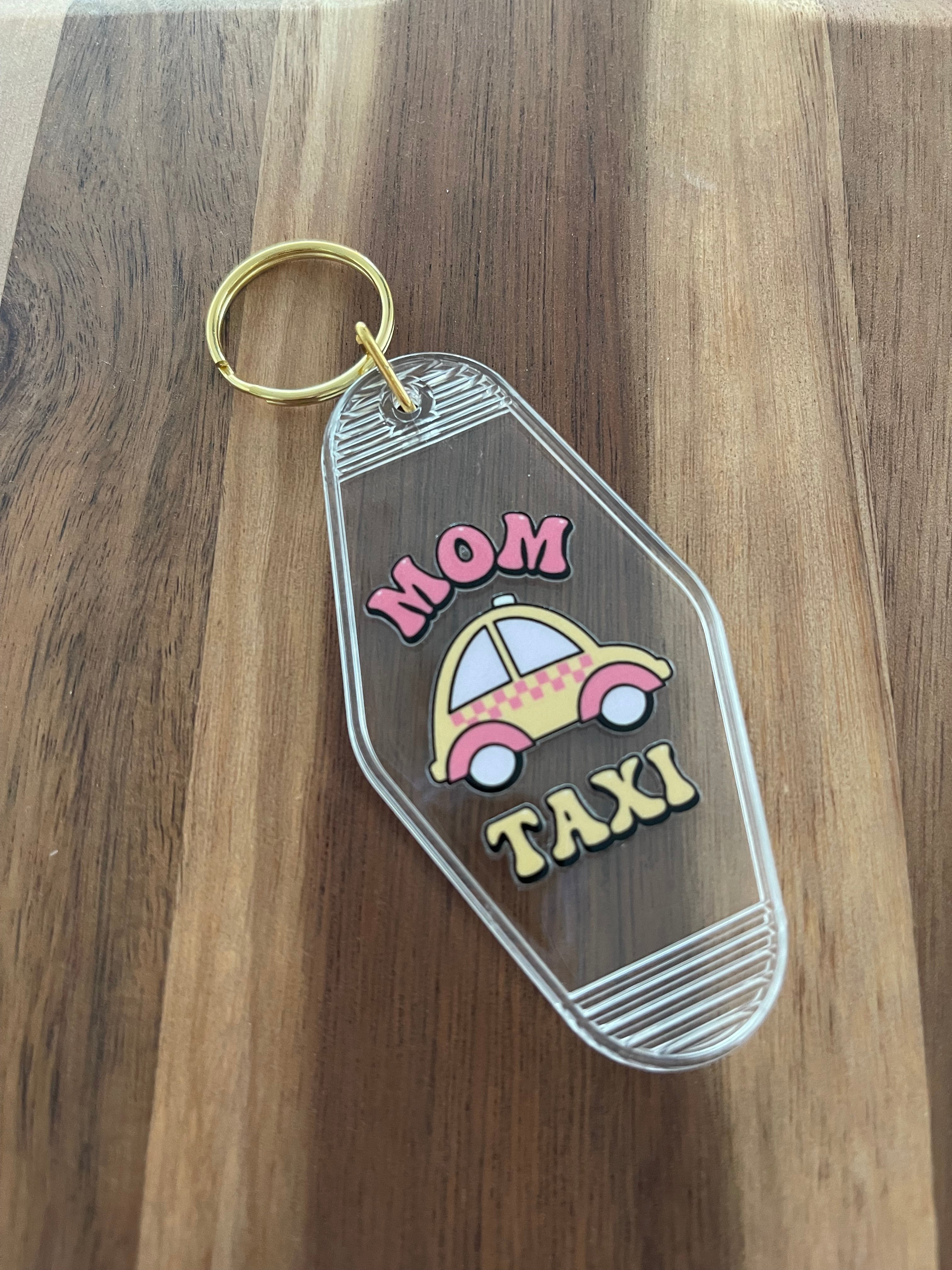 Mom Taxi Keychain