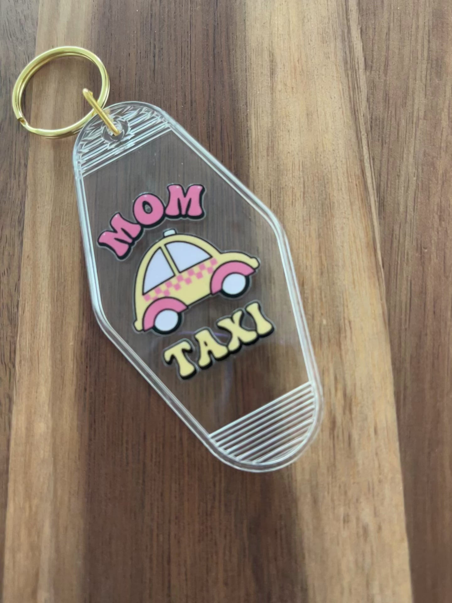 Mom Taxi Keychain