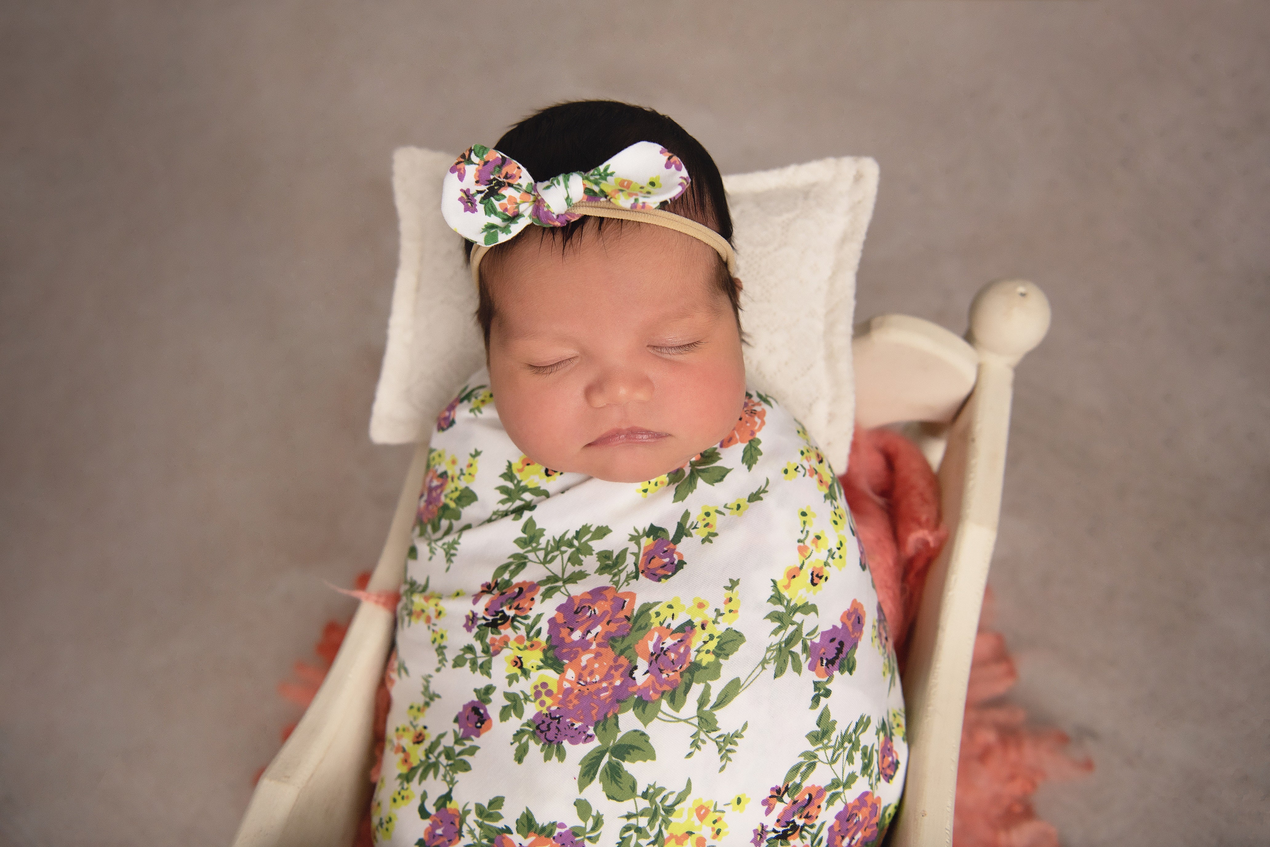 Knit Swaddle Blanket and Headband