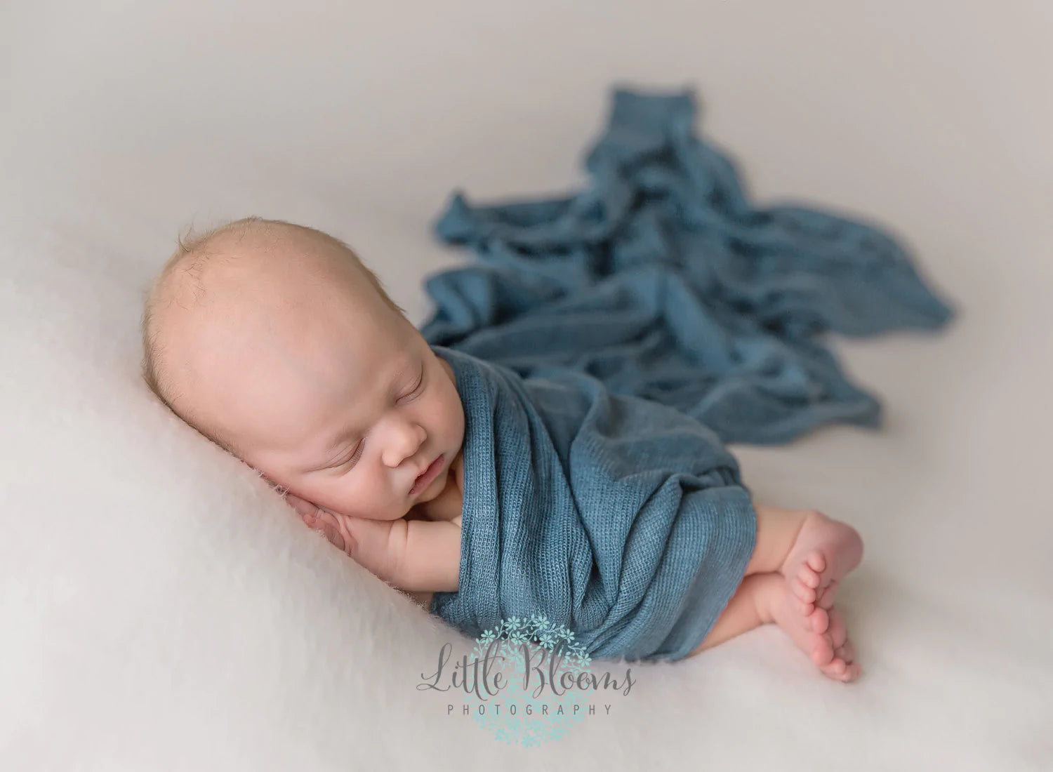 Slate Blue Newborn Wrap