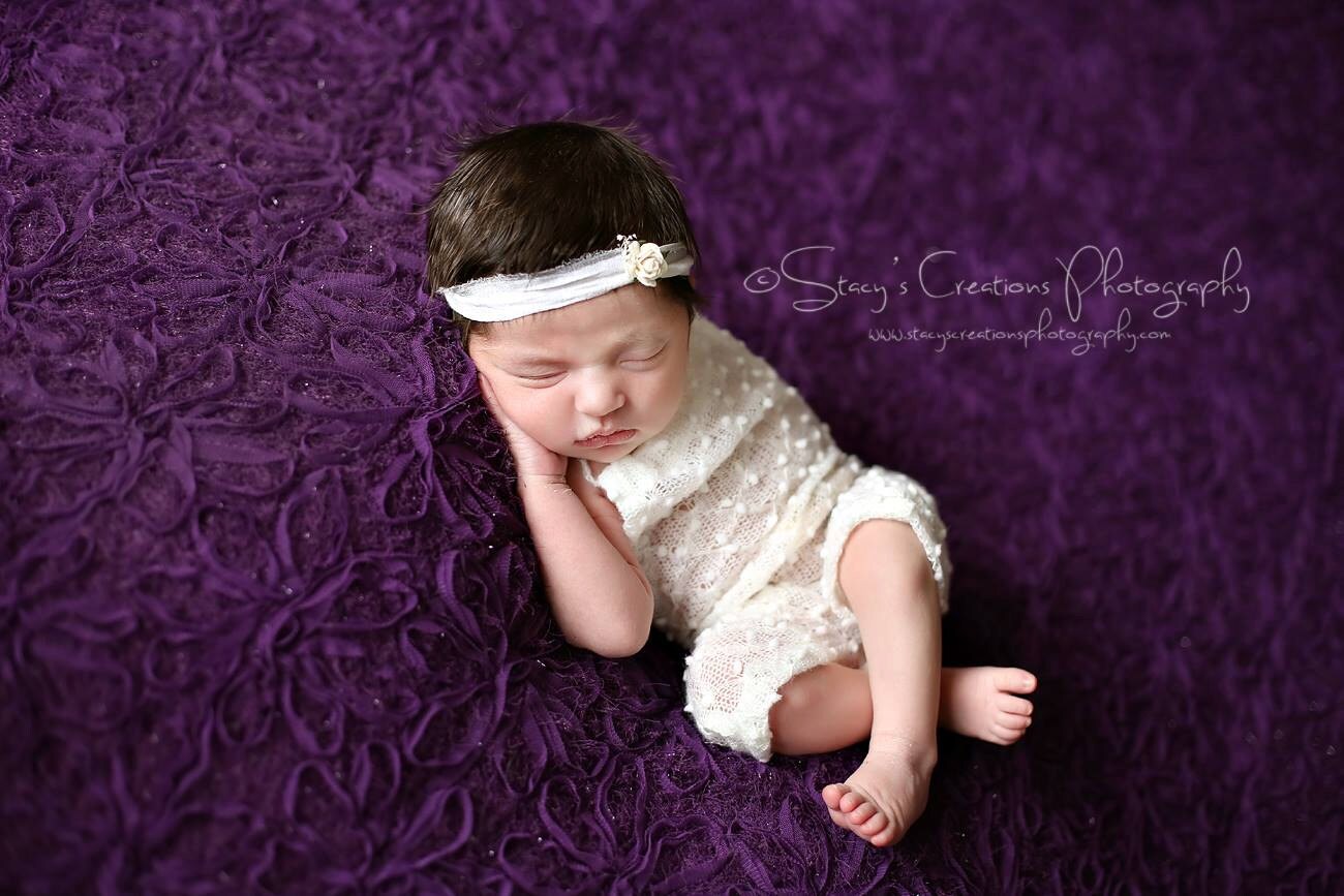 Ivory Stretch Halter Romper and Tie Back / Newborn Photo Prop / Knit Romper / Newborn Photo Prop / Organic Tie Back / Ivory Romper / RTS