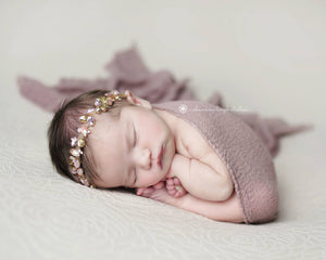 Pink Rhinestone Headband / Rhinestone Headband / Baby Girl Headband / Baby Headband / Baptism Headband / Headband for Photo Shoot