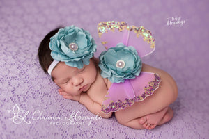 Lavender and Teal Butterfly Wing Set