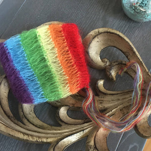 Rainbow Knit Bonnet