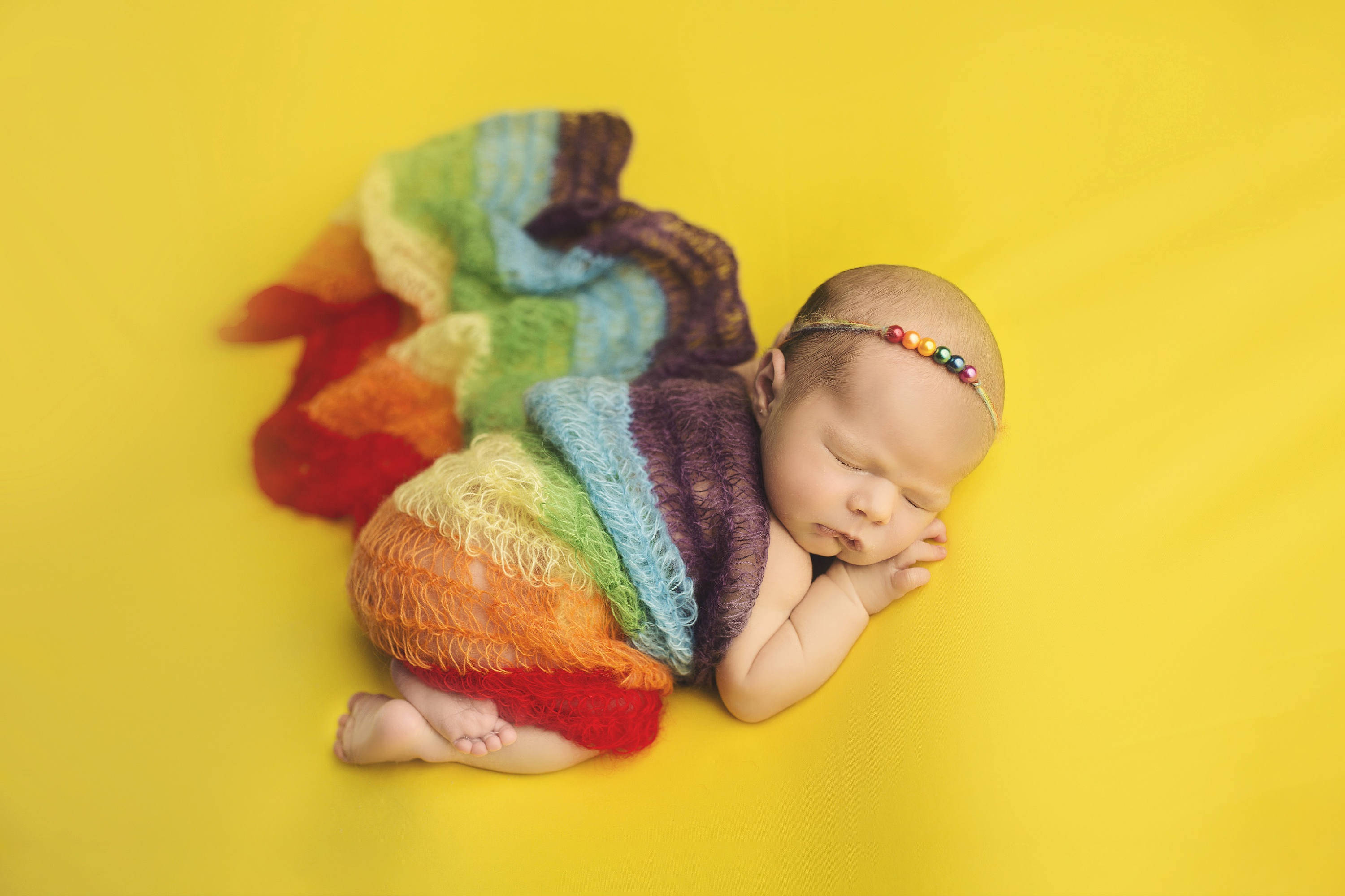 Rainbow newborn wrap on sale