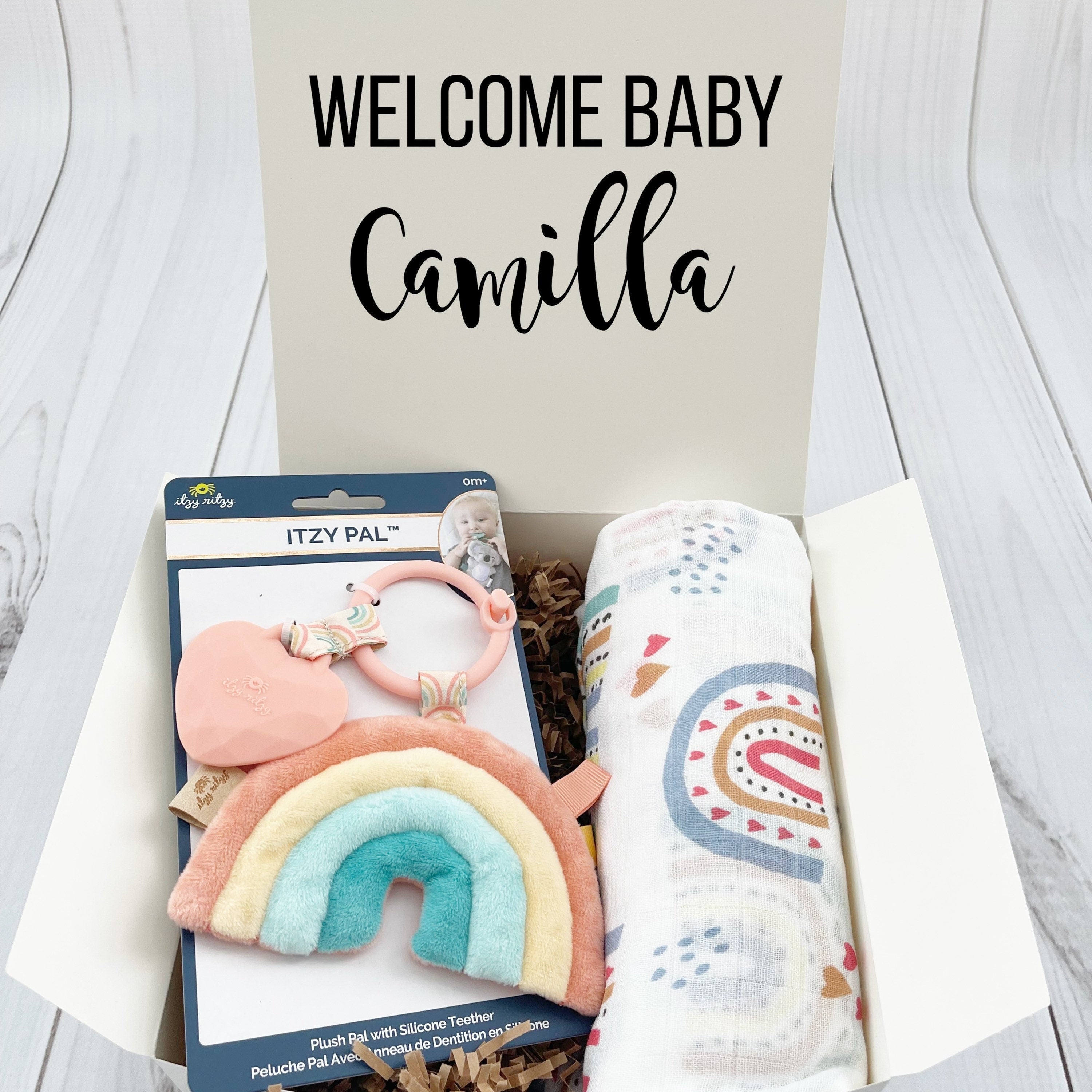 New Baby Gift Box / Baby Girl Gift / Baby Boy Gift / Baby Shower Gift / Baby Gift Box / Gift for New Mom / Sloth Baby Gift / Llama Baby Gift