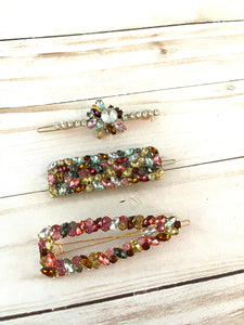 Rhinestone Bobby Pin / Rhinestone Hair Clip / Hair Clips for women / Snap Hair Clip / Rhinestone Snap Clip / Gift for Friend