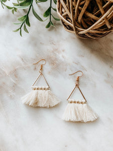 Gold & Tassel Earrings for Women / Statement Earrings / Tassel Earrings / Gold Earrings / Gift for Friend / More Colors Available