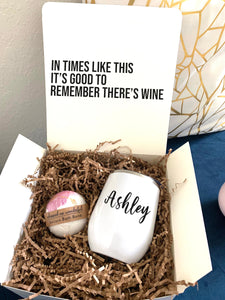 Birthday Gift Box / Gift for Friend / Custom Gift Box / Funny Gift Box / Friendship Gift Box / Care Package for Her / wine tumbler gift box