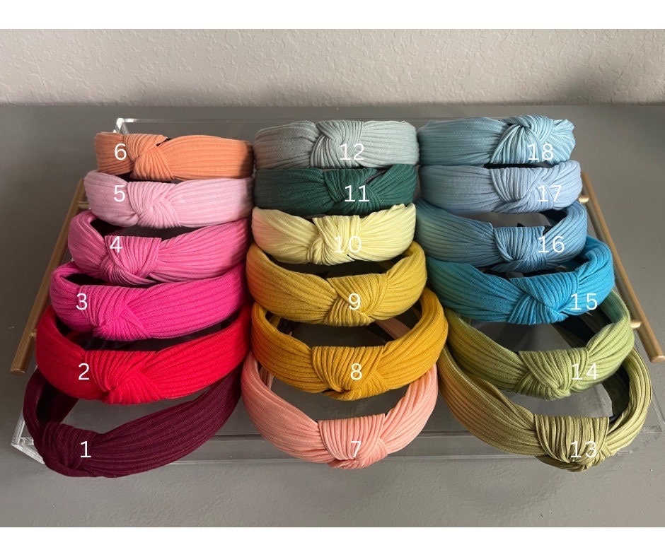 Knotted Headband for Women / Statement Headband / Pearl Headband / lined Headband / Top Knot Headband / Gift for Friend / Many Colors Avail