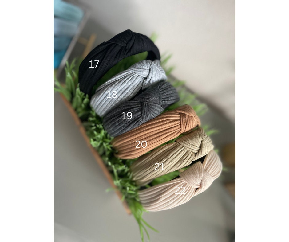 Knotted Headband for Women / Statement Headband / Pearl Headband / lined Headband / Top Knot Headband / Gift for Friend / Many Colors Avail