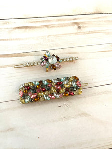 Rhinestone Bobby Pin / Rhinestone Hair Clip / Hair Clips for women / Snap Hair Clip / Rhinestone Snap Clip / Gift for Friend