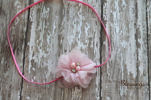 Blush Flower Headband