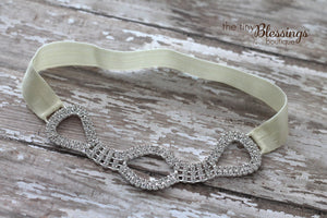 Silver Rhinestone Headband