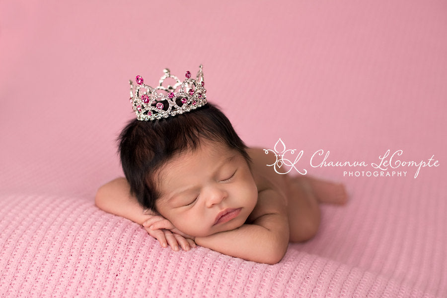 Pink Rhinestone Crown