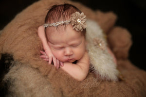 Gold Baby Wing Set / Baby Angel Wing Set / Flower Tie Back / Angel Wings / Newborn Photo Prop / Newborn Wing / Newborn Angel Costume