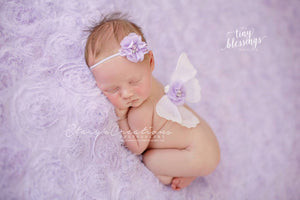 White and Lavender Mini Butterfly Wing Set