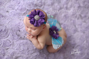Turquoise and Purple Butterfly Wing Set