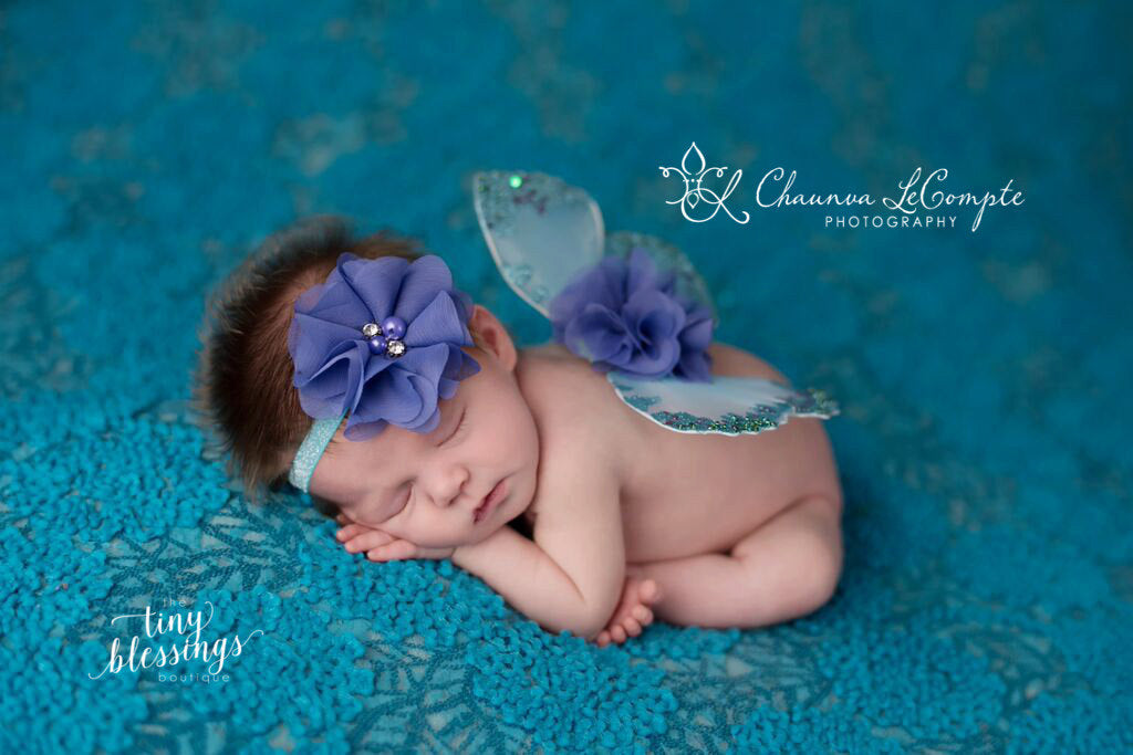 Blue and Purple Butterfly Wing Set