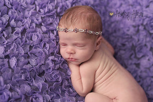 Lilac and Purple Rhinestone Headband