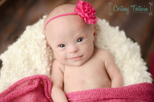 Hot Pink Flower Headband