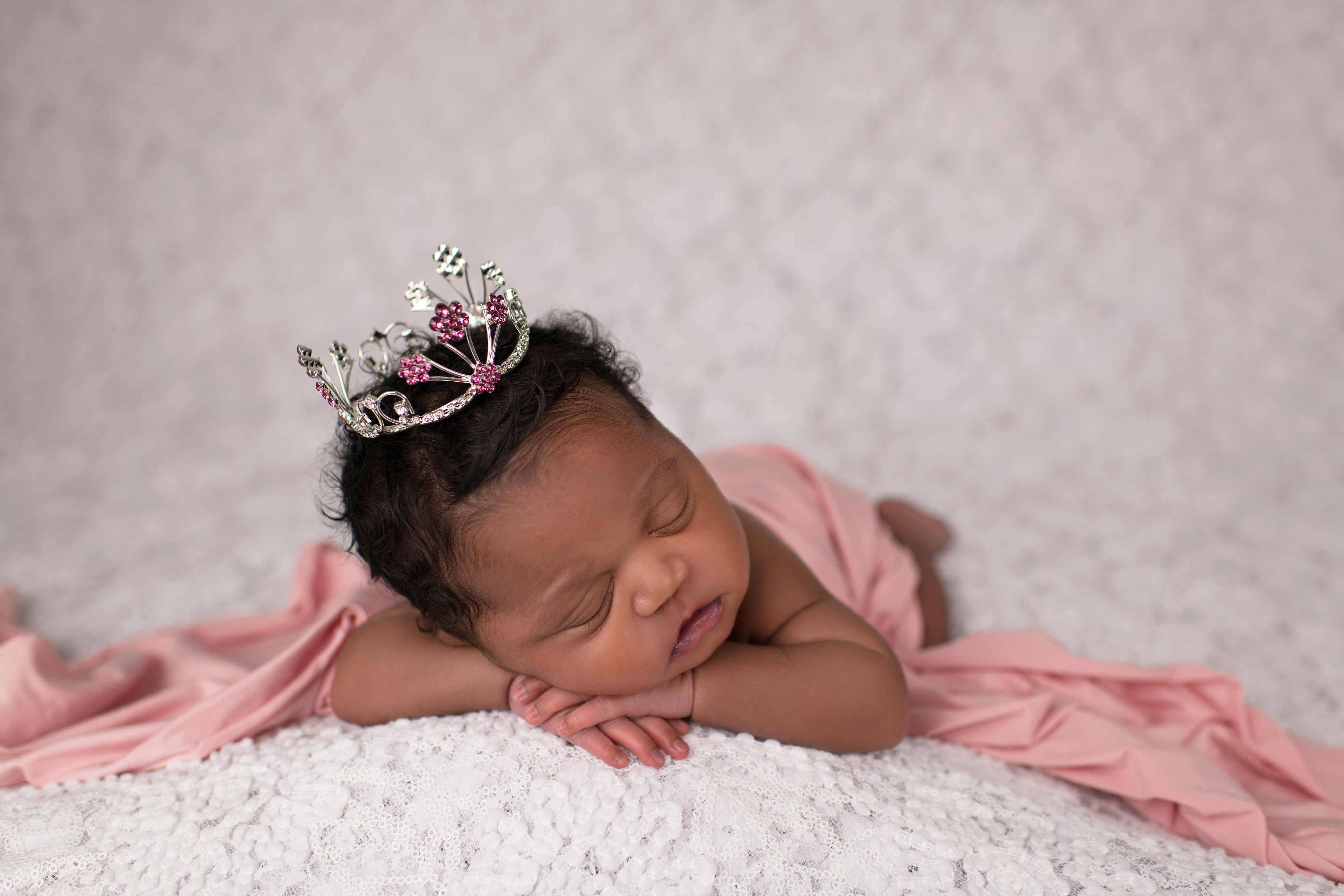 Pink Rhinestone Crown